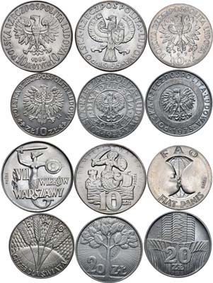 Лот №46, Сборный лот из 6 пробных монет Польши.