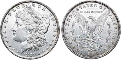 Лот №49,  США. 1 доллар 1885 года. О.