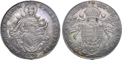 Лот №4,  Священная Римская Империя. Королевство Венгрия. Император Иосиф II Габсбург. Талер 1786 года.