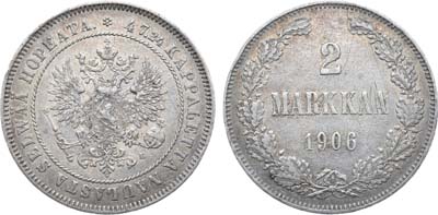 Лот №974, 2 марки 1906 года. L.