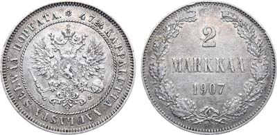 Лот №978, 2 марки 1907 года. L.