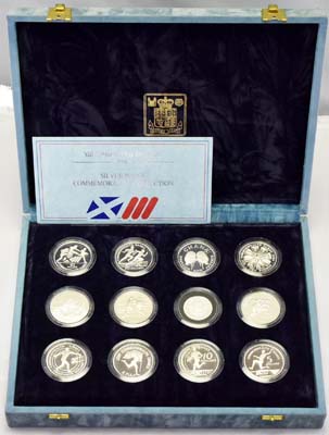 Лот №10, Комплект 1986 года. из 12 монет, XIII игры стан Британского содружества .