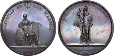 Лот №400, Медаль 1817 года. В память 300-летия Аугсбургского исповедания в Финляндии.