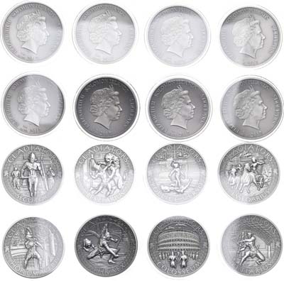 Лот №61, Набор монет 2017 года. 8 монет по 5 долларов, Соломоновы острова.