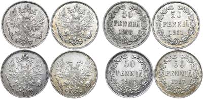 Лот №1032, Сборный лот из 4 монет Финляндии.