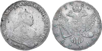 Лот №309, 1 рубль 1751 года. ММД-А.