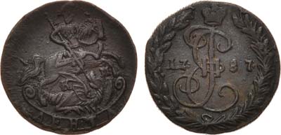 Лот №470, Денга 1787 года. КМ.