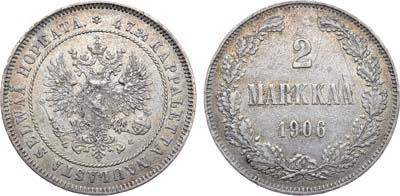 Лот №1096, 2 марки 1906 года. L.