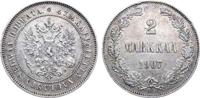 Лот №1099, 2 марки 1907 года. L.