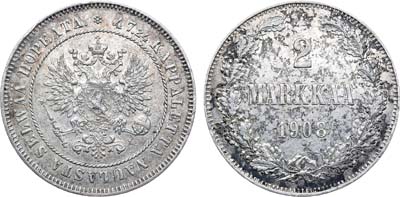 Лот №1105, 2 марки 1908 года. L.