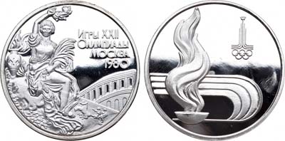 Лот №1244, Медаль 1980 года. Игры XXII Олимпиады. Москва 1980. 