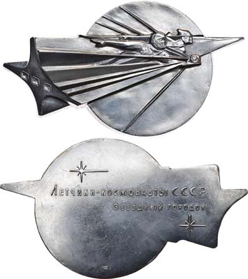 Лот №1246, Медаль 1981 года. Лётчики-космонавты СССР. Звездный городок.