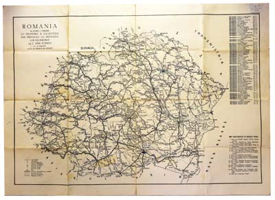 Лот №1430,  Карта Румынии. 1944 год. Из архива семьи В.П. Рзаева.