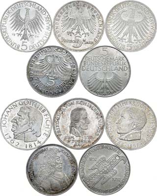 Лот №34,  Германия. Лот из 5 монет.