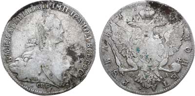 Лот №438, 1 рубль 1774 года. СПБ-ТИ-ѲЛ.