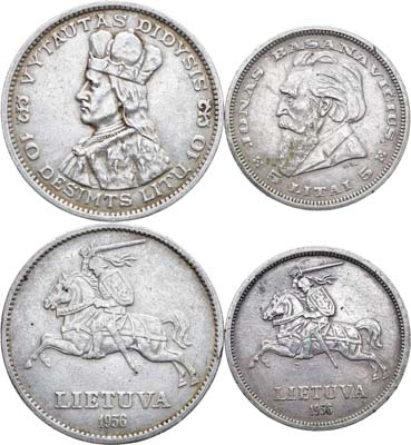 Лот №58,  Литва. Первая республика. Лот из 2 монет.