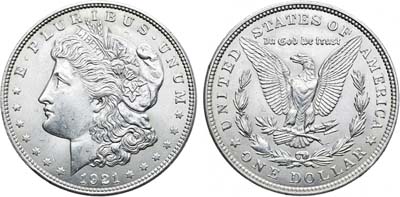 Лот №72,  США. 1 доллар 1921 года.