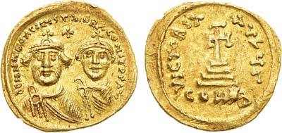 Лот №7,  Византийская Империя. Император Ираклий I (610-641). Солид 626 года.