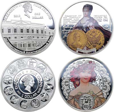 Лот №186,  Ниуэ. Сборный лот из 2 монет 2011-2012 гг.