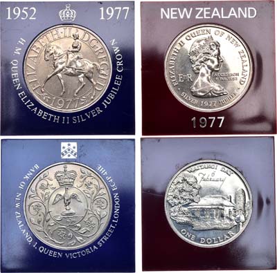 Лот №190,  Великобритания и Новая Зеландия. Сборный лот из 2 монет.