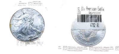 Лот №219,  США. 1 доллар 2001 года.