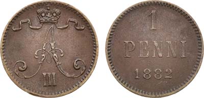 Лот №944, 1 пенни 1882 года.