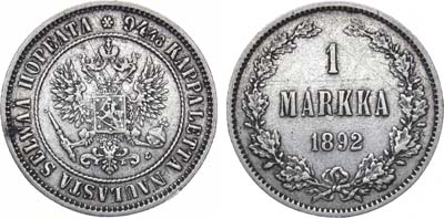 Лот №1059, 1 марка 1892 года. L.