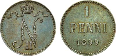 Лот №1103, 1 пенни 1899 года.