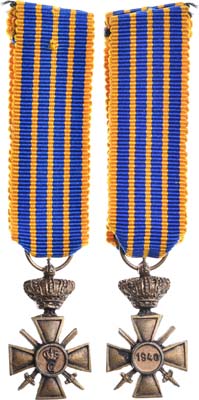 Лот №116,  Люксембург. Знак Военного ордена 1940-1945 гг. Фрачник.
