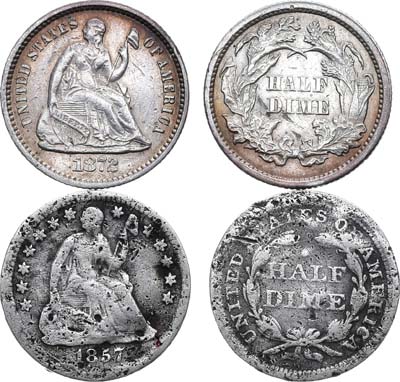 Лот №166,  США. Сборный лот из 2 монет.