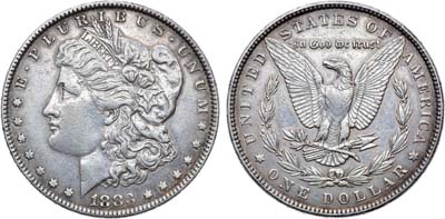 Лот №168,  США. 1 доллар 1883 года.