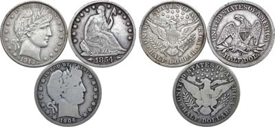 Лот №172,  США. Сборный лот из 3 монет.