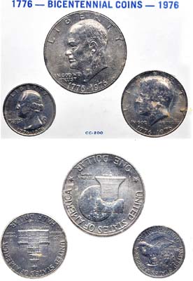 Лот №188,  США. Годовой набор монет 1976 года. 200 лет независимости 1776-1976 гг.