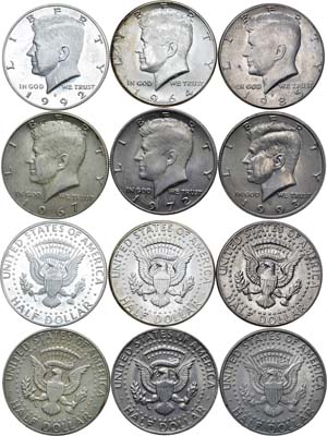 Лот №196,  США. Сборный лот из 6 монет.