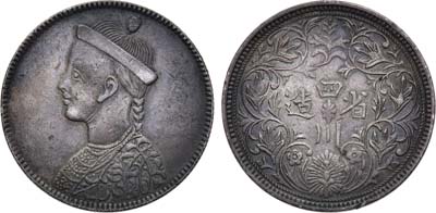 Лот №207,  Тибет. 1 торговая рупия 1902-1911 гг.