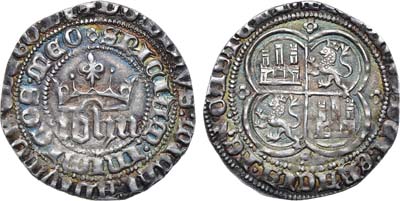 Лот №77,  Испания. Королевство. Король Хуан I Великодушный. 1 реал 1385-1390 гг.