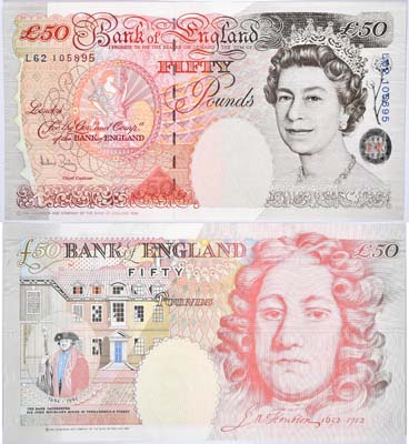 Лот №343,  Великобритания. Банк Англии. 50 фунтов образца 1994 года.