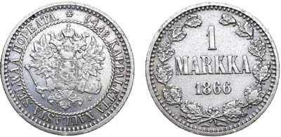 Лот №1093, 1 марка 1866 года. S.