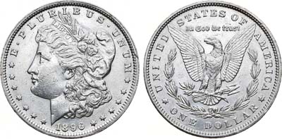 Лот №205,  США. 1 доллар 1896 года.