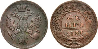 Лот №419, Денга 1737 года.