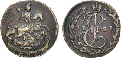 Лот №650, Денга 1787 года. КМ.