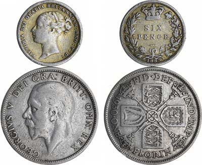 Лот №70,  Великобритания. Британская империя. Сборный лот из 2 монет.