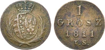 Лот №770, 1 грош 1811 года. IS.