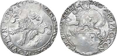 Лот №144,  Нидерланды (Республика Соединённых провинций Нидерландов). Провинция Гельдерланд. 1/2 левендаальдера 1639 года.