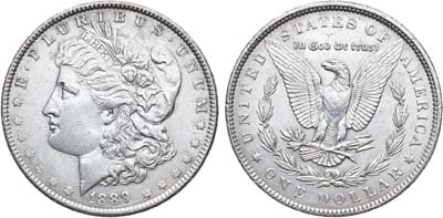 Лот №179,  США. 1 доллар 1889 года.