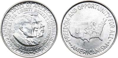 Лот №185,  США. 1/2 доллара (50 центов) 1952 года.