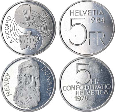 Лот №218,  Швейцария. Сборный лот из 2 монет.