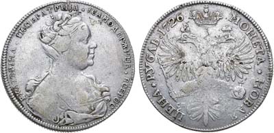 Лот №344, 1 рубль 1726 года. СПБ.