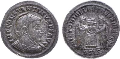 Лот №3,  Римская Империя. Император Константин I Великий. Центенионалий 319 года.