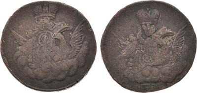 Лот №448, 1 копейка 1756 года. Без обозначения монетного двора.